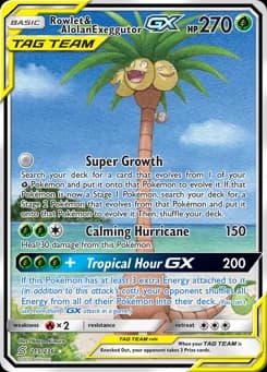 Rowlet & Alolan Exeggutor-GX