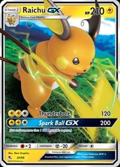 Raichu-GX Hidden Fates 20