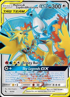 Moltres & Zapdos & Articuno-GX Hidden Fates 66