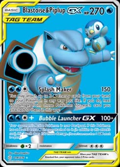 Blastoise & Piplup-GX Cosmic Eclipse 214