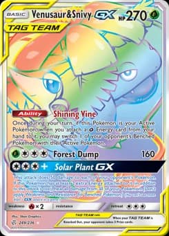 Venusaur & Snivy-GX Cosmic Eclipse 249