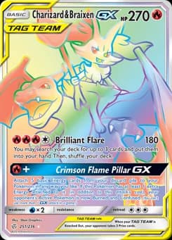 Charizard & Braixen-GX Cosmic Eclipse 251