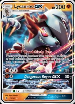 Lycanroc-GX Guardians Rising 74