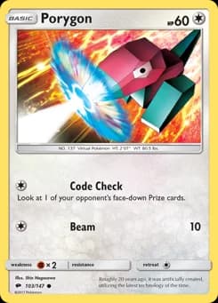 Porygon Burning Shadows 103