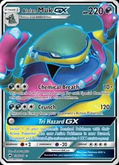 Alolan Muk-GX Burning Shadows 138