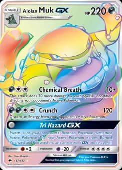 Alolan Muk-GX Burning Shadows 157