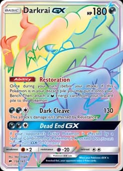 Darkrai-GX Burning Shadows 158