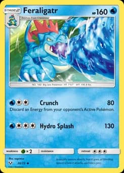 Feraligatr Shining Legends 20