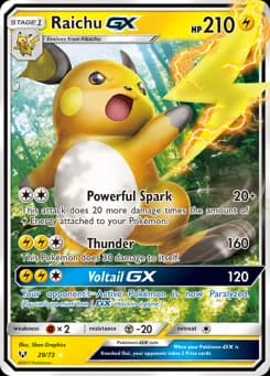 Raichu-GX Shining Legends 29