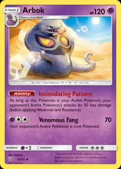 Arbok Shining Legends 37