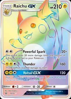 Raichu-GX Shining Legends 75