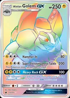 Alolan Golem-GX Crimson Invasion 113