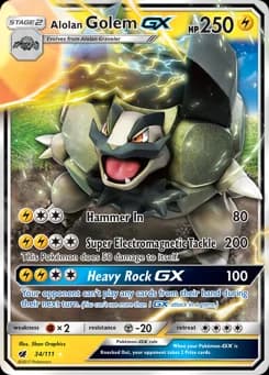 Alolan Golem-GX Crimson Invasion 34