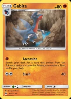 Gabite Forbidden Light 61
