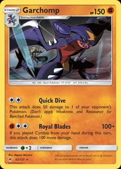Garchomp Forbidden Light 62
