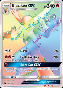 Blaziken-GX Celestial Storm 170