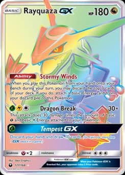 Rayquaza-GX Celestial Storm 177