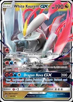 White Kyurem-GX Dragon Majesty 48
