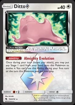 Ditto ◇ Lost Thunder 154
