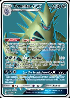 Tyranitar-GX Lost Thunder 203