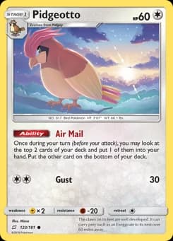 Pidgeotto Team Up 123