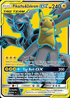 Pikachu & Zekrom-GX Team Up 162