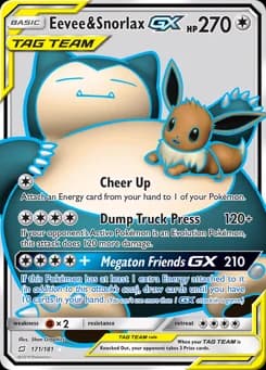 Eevee & Snorlax-GX Team Up 171