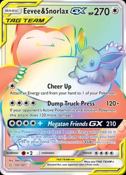 Eevee & Snorlax-GX Team Up 191