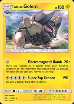 Alolan Golem Team Up 37