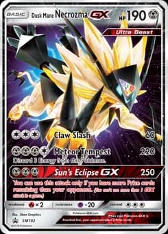 Dusk Mane Necrozma-GX SM Black Star Promos SM102