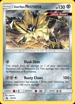 Dusk Mane Necrozma SM Black Star Promos SM124