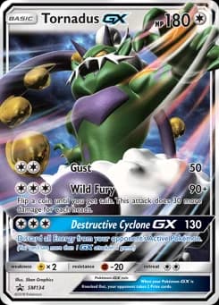 Tornadus-GX SM Black Star Promos SM134