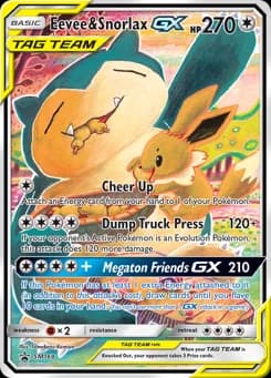 Eevee & Snorlax-GX SM Black Star Promos SM169