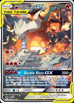 Reshiram & Charizard-GX SM Black Star Promos SM201