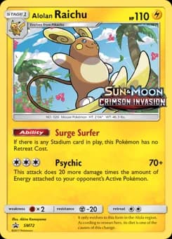 Alolan Raichu SM Black Star Promos SM72
