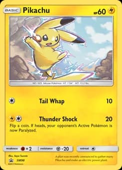 Pikachu SM Black Star Promos SM98