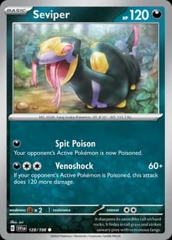 Seviper Scarlet & Violet 128