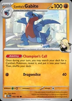 Cynthia's Gabite Destined Rivals 103
