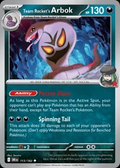 Team Rocket's Arbok Destined Rivals 113