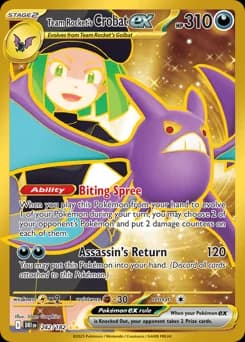 Team Rocket's Crobat ex Destined Rivals 242