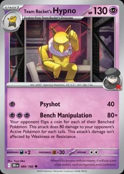 Team Rocket's Hypno Destined Rivals 80