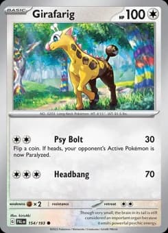 Girafarig Paldea Evolved 154