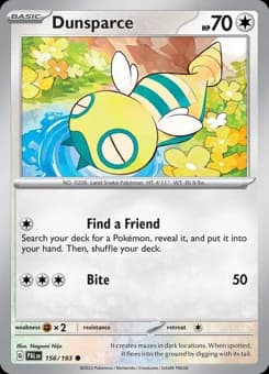 Dunsparce Paldea Evolved 156