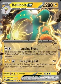 Bellibolt ex Paldea Evolved 79