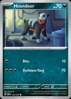 Houndour Obsidian Flames 132
