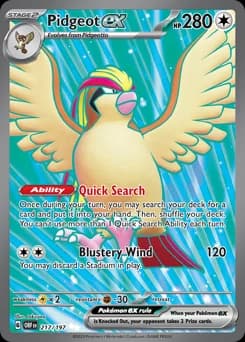 Pidgeot ex Obsidian Flames 217
