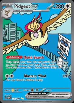 Pidgeot ex Obsidian Flames 225