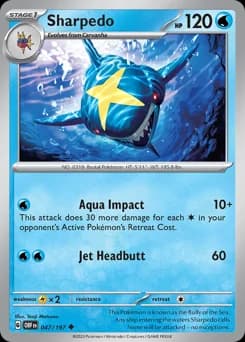 Sharpedo Obsidian Flames 47