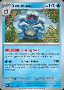 Seismitoad Obsidian Flames 52