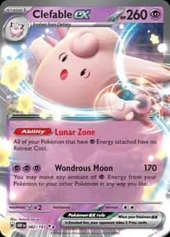 Clefable ex Obsidian Flames 82
